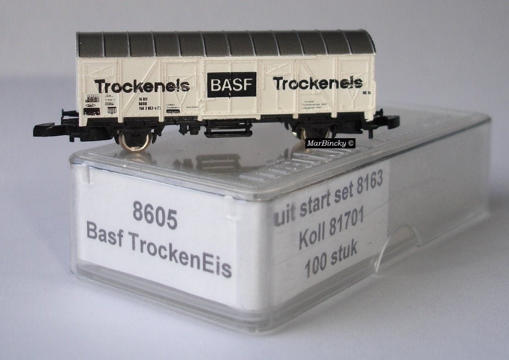 Märklin Z 8605 Basf TrockenEis Gesloten Goederenwagen !, Gelijkstroom, Wagon, Ophalen of Verzenden, Zo goed als nieuw