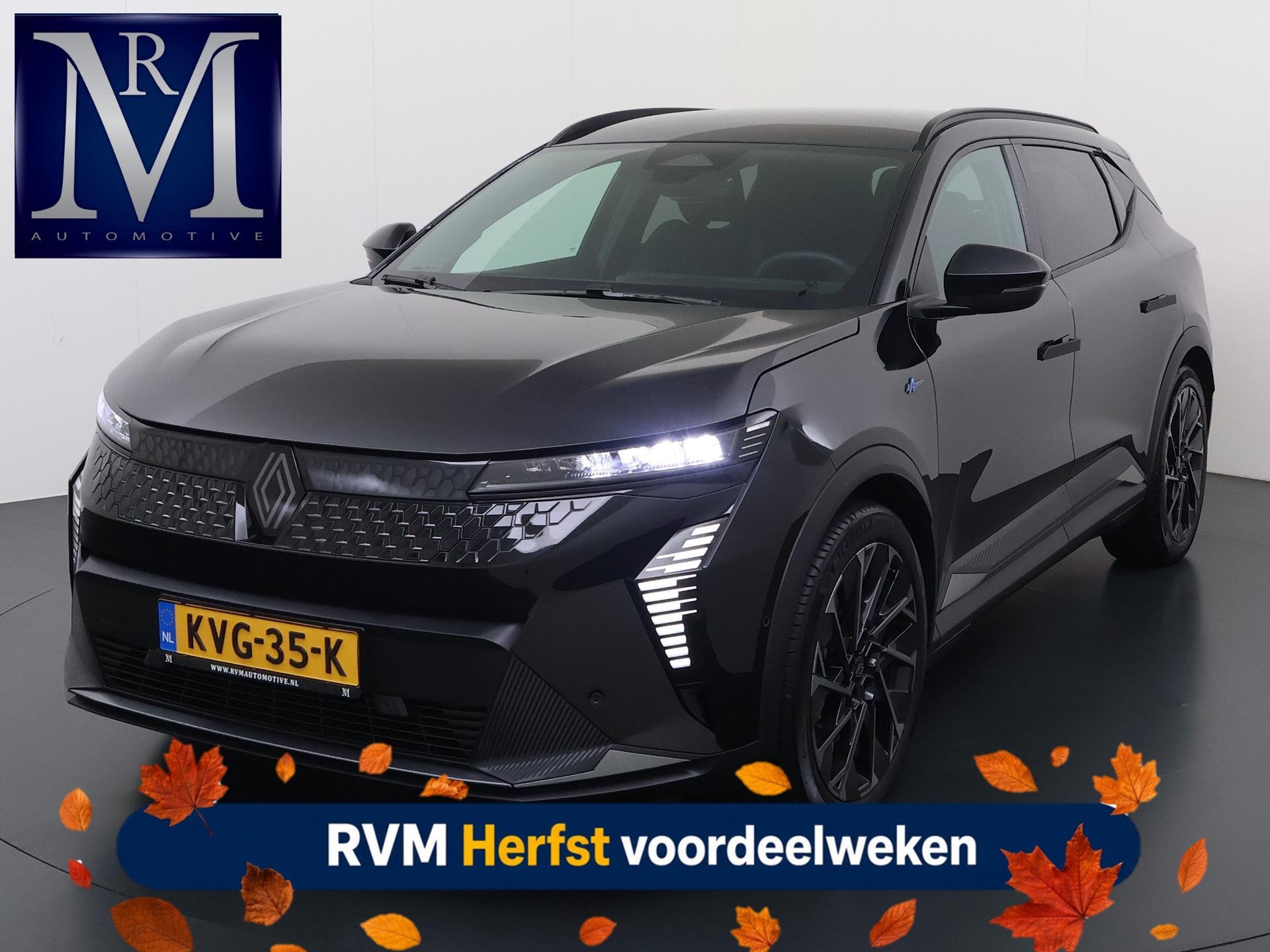 Renault Scenic E-Tech EV87 long range esprit Alpine VAN:43.9, Auto's, Gebruikt, Zwart, Leder en Stof, Zwart