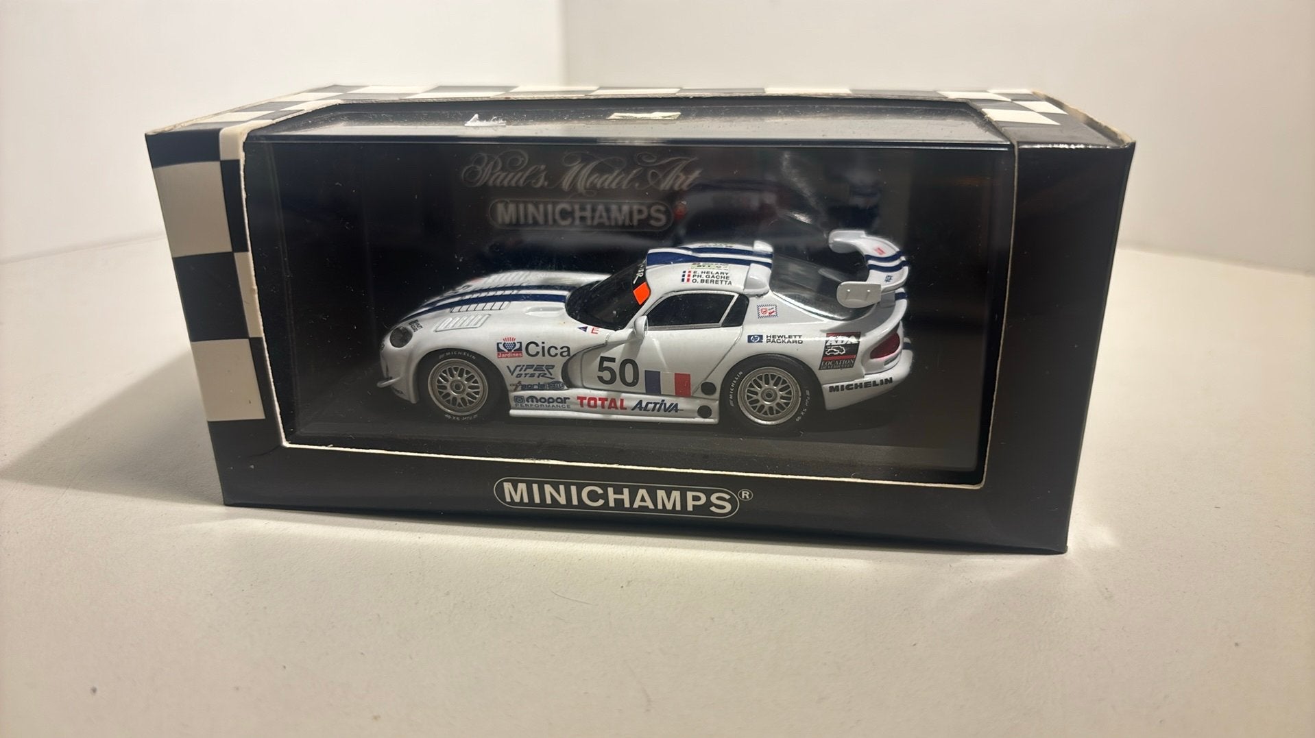 Dodge viper GTS -r 24h le mans 1996 minichamps 1.43, Hobby en Vrije tijd, Modelauto's | 1:43, Auto, Ophalen of Verzenden, MiniChamps