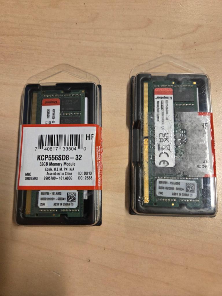 2x32GB (64GB) 5600MTS DDR5 Laptop RAM, Computers en Software, RAM geheugen, Nieuw, Ophalen of Verzenden, DDR5, 64 GB