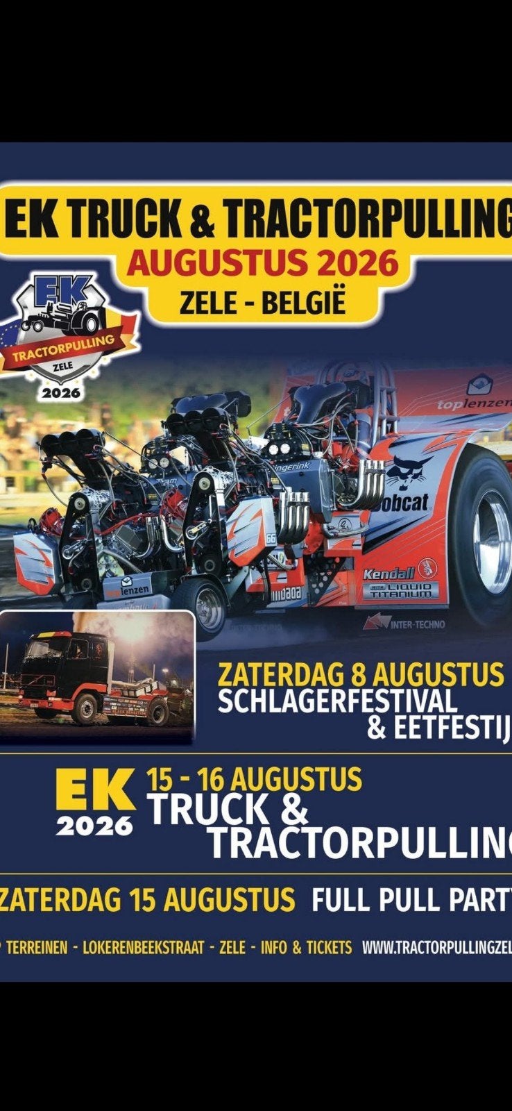 ticket ek tractorpulling zele, Eén persoon