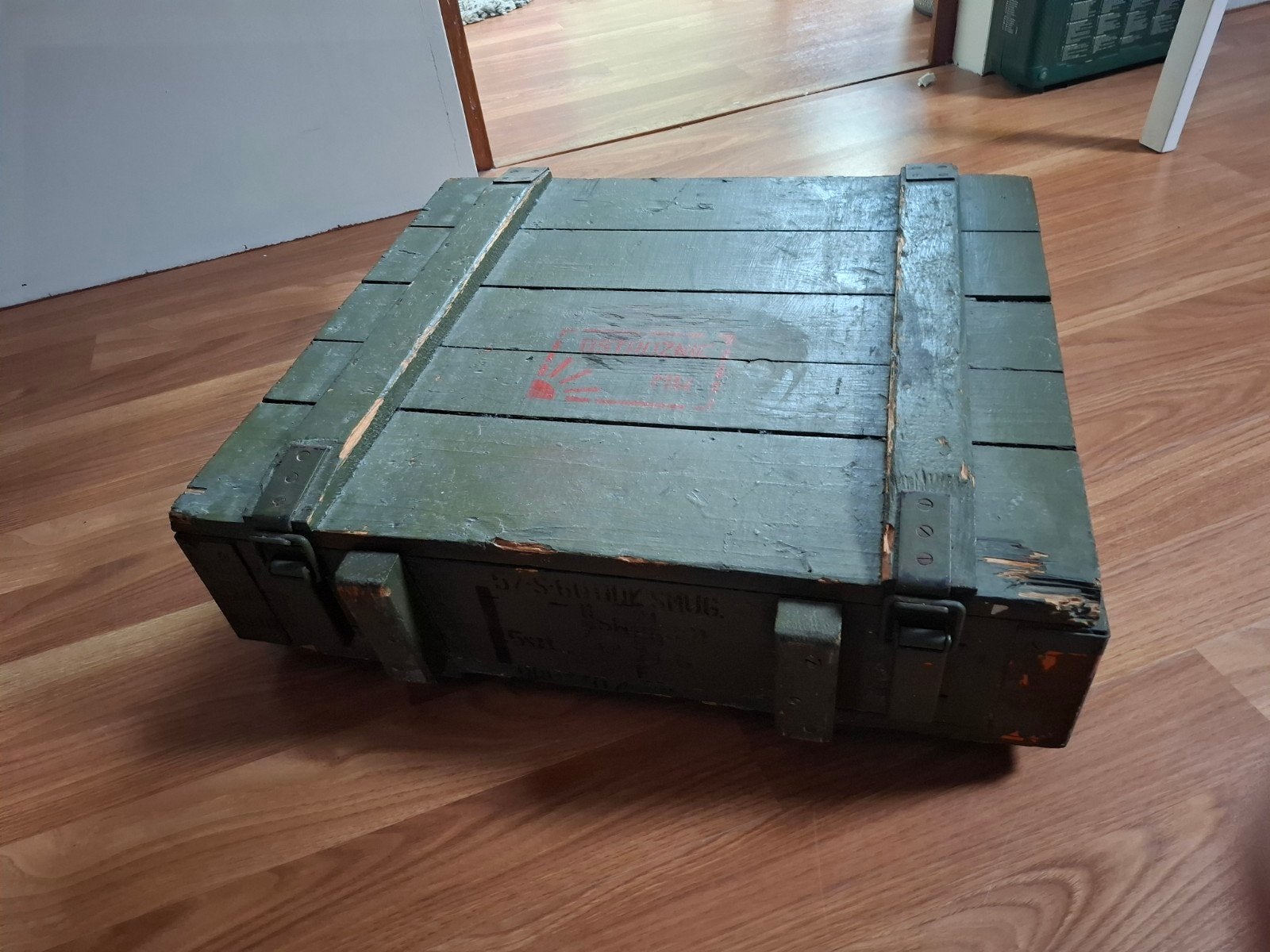 Vintage legerkist, Ophalen, Gebruikt, 50 tot 100 cm, 5 – 50
