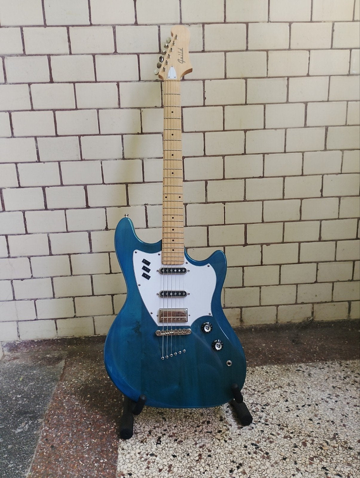 Guild Surfliner Catalina Blue elektrische gitaar, Ophalen of Verzenden, Zo goed als nieuw, Solid body, Overige merken