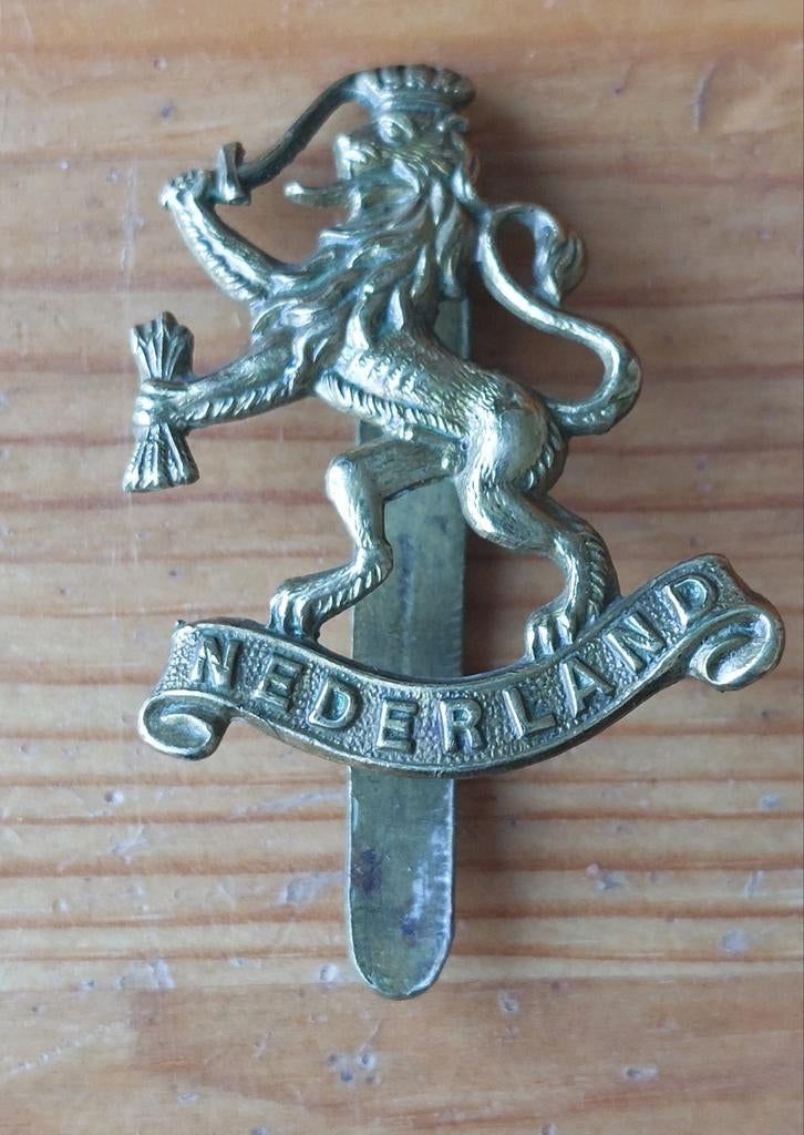 Wo2 Prinses Irene Brigade leeuwtje, Ophalen of Verzenden, Landmacht, Nederland, Embleem of Badge