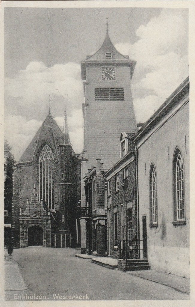 enkhuizen- westerkerk, Verzamelen, Ophalen of Verzenden, Voor 1920, Noord-Holland