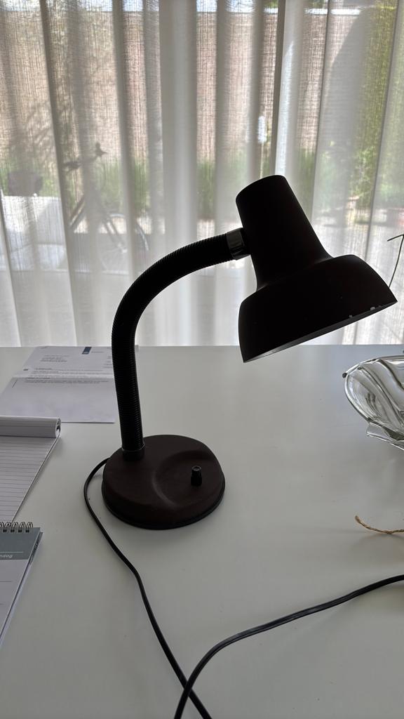 Vintage bureaulamp, Ophalen of Verzenden, Minder dan 50 cm