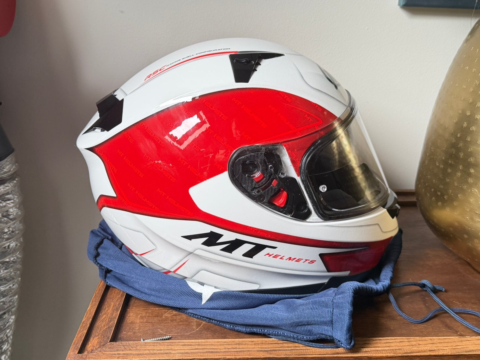 MT helm maat 62 ZGAN, Motoren, Ophalen of Verzenden, Tweedehands, XL, Overige merken