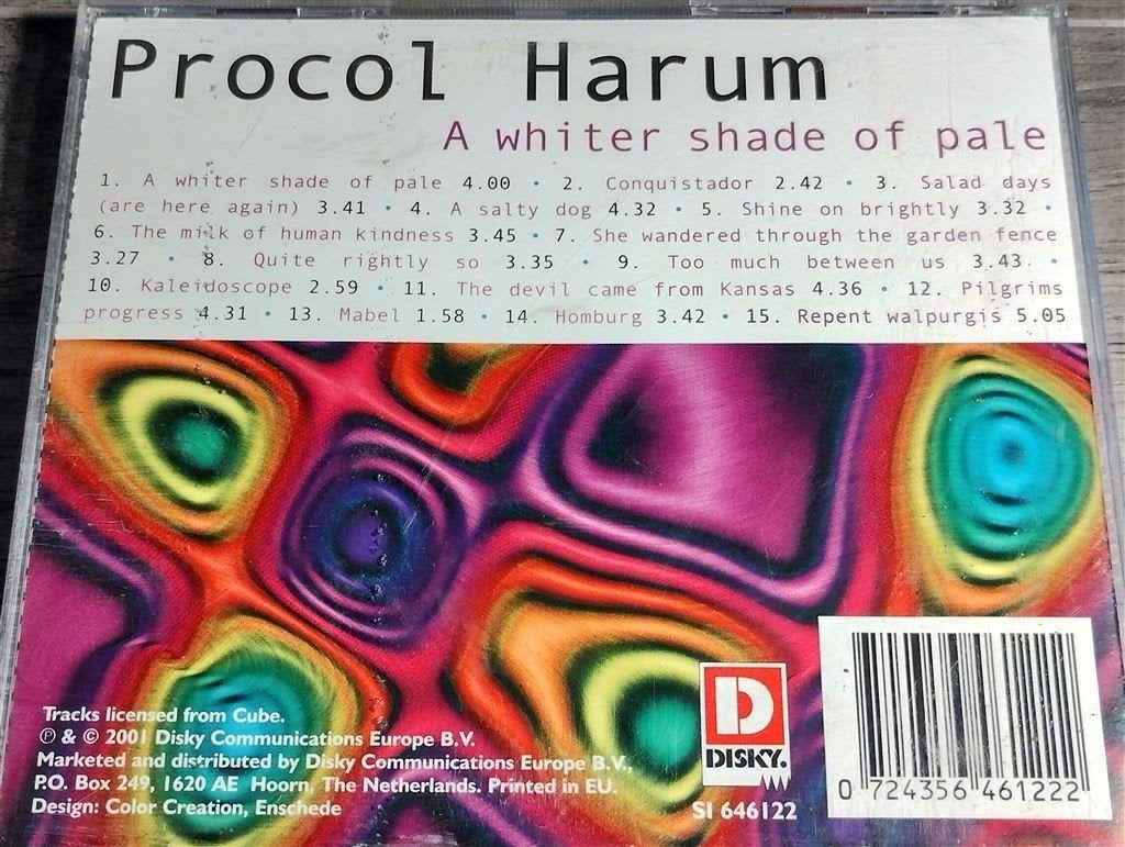Procol Harum - A Whiter Shade Of Pale, Ophalen of Verzenden, Zo goed als nieuw, Poprock