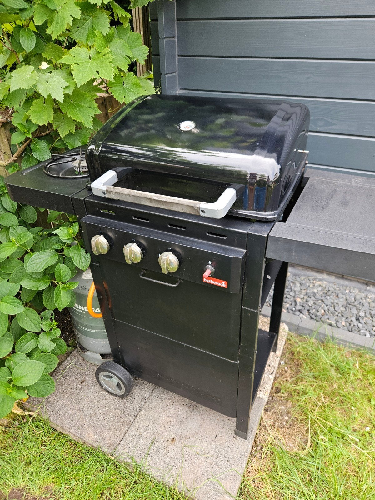 Barbecook gasbarbecue met zijbrander - 90x50x100 cm, Ophalen, Gebruikt, Onbekend
