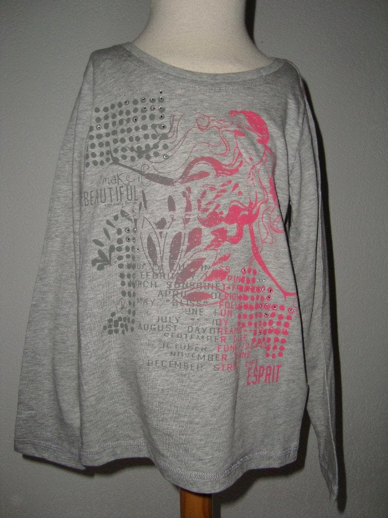 ESPRIT longsleeve met blingbling 116-122 *~~nieuw~~*, Kinderen en Baby's, Kinderkleding | Maat 116, Verzenden, Nieuw, Meisje, Shirt of Longsleeve