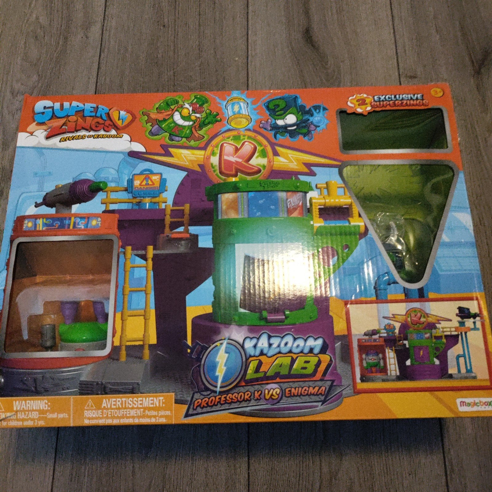 SuperZings Kazoom Lab Professor K vs Enigma speelset, Ophalen of Verzenden, Gebruikt, Jongen of Meisje