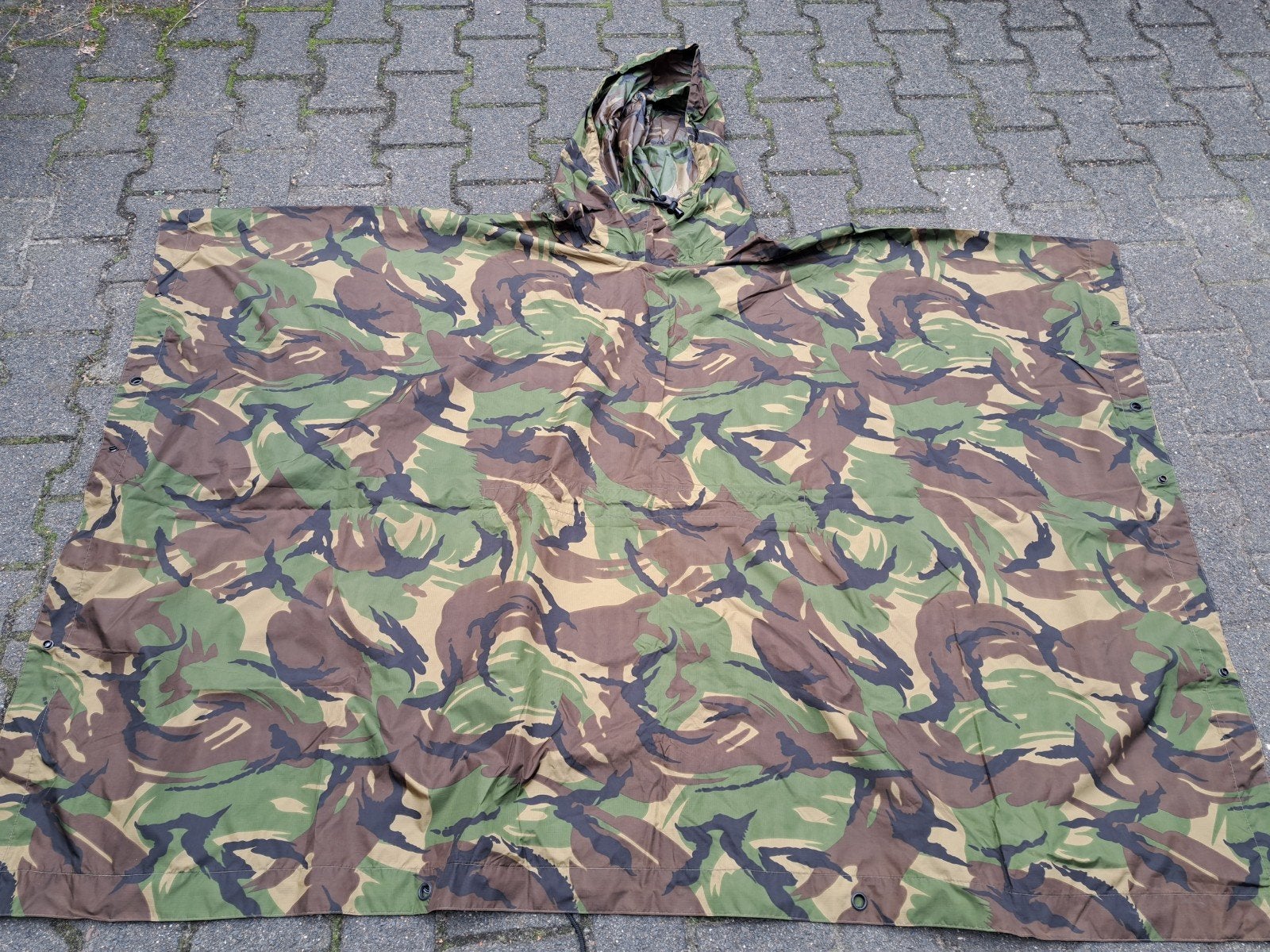 Originele Defensie KL Poncho – Woodland DPM (Tarp / Basha), Verzamelen, Ophalen of Verzenden, X, Nederland, Landmacht
