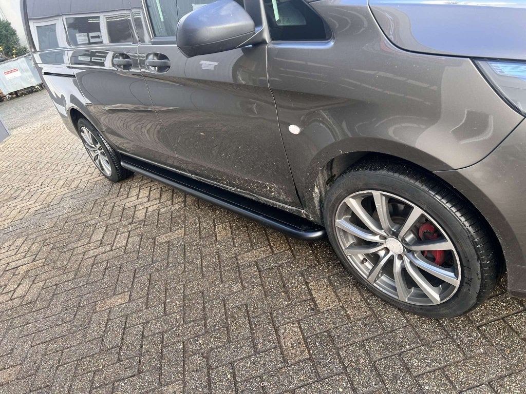 Mercedes-Benz Vito W639 W447 Sidebars met RVS trede Zwart ge, Auto-onderdelen, Niet ingevuld, Niet ingevuld, Niet ingevuld