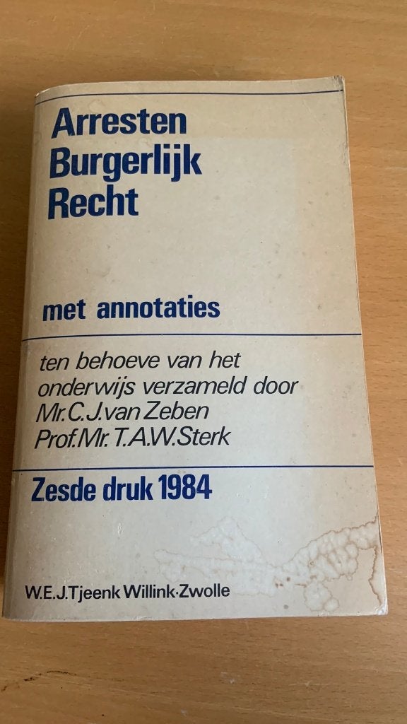 Arresten burgerlijk recht 2 met annotaties, Ophalen of Verzenden, Alpha, Zo goed als nieuw, HBO