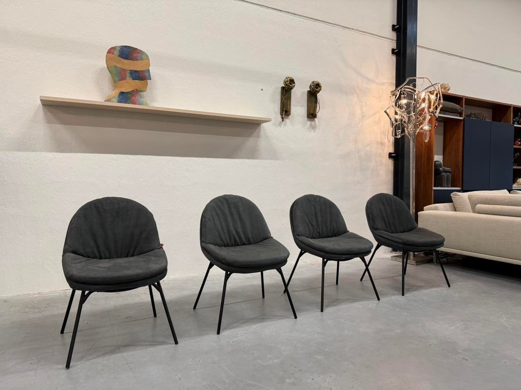 12 Nieuw Jess Design Curtis eetkamerstoel zwart leer Stoel, Huis en Inrichting, Stoelen, Zwart, Nieuw, Leer, Ophalen of Verzenden
