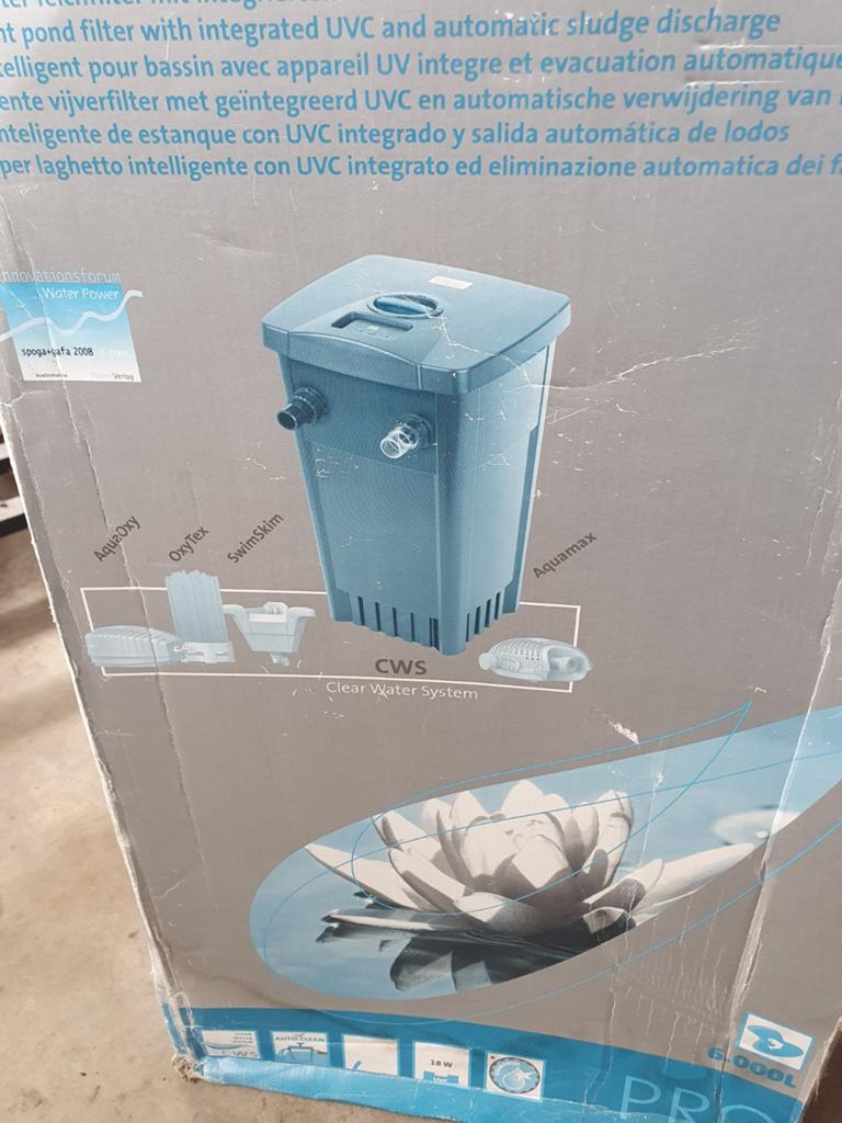 Oase FiltoMatic 6000 CWS Vijverfilter met UVC, Ophalen, Nieuw