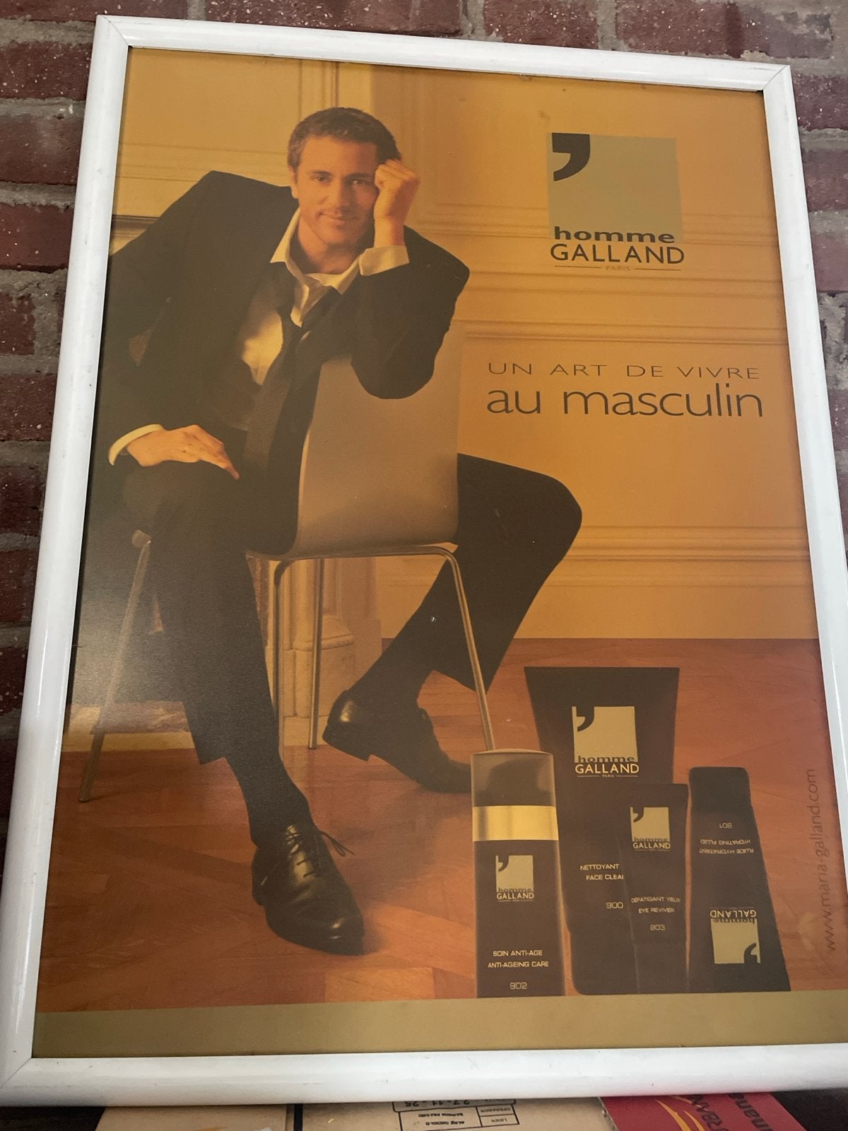 Maria Galland Homme Galland Reclame Poster, Ophalen, Gebruikt, Foto of Poster, 75 – 100