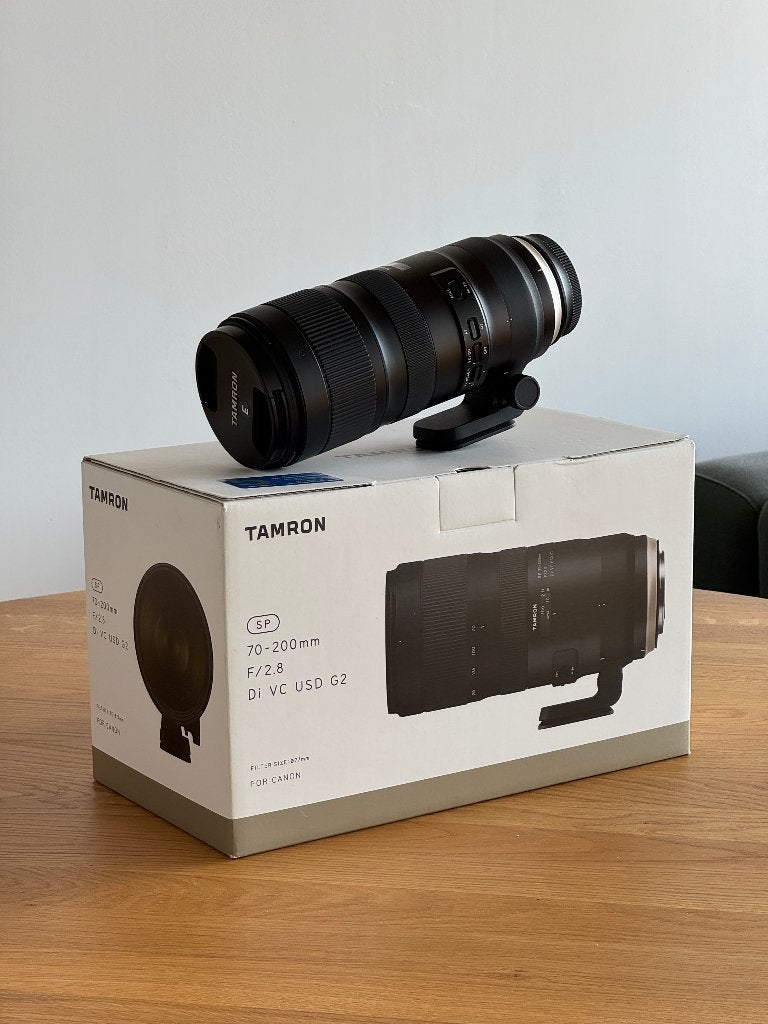 Tamron SP 70-200mm f/2.8 G2 Canon EF Di VC USD, Audio, Tv en Foto, Fotografie | Lenzen en Objectieven, Ophalen, Beschermhoes/tas