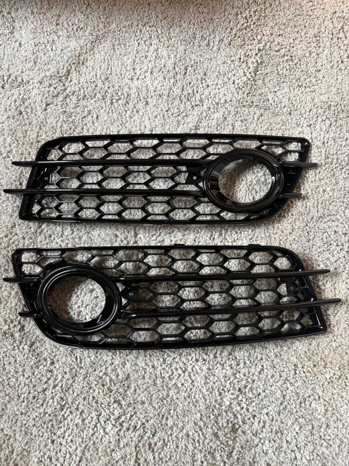 Artudatech Paar Honingraat Mesh Mistlamp Grill  Audi A4 B8, Ophalen of Verzenden, Voor, Audi, Bumper