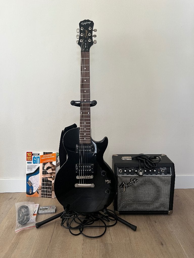 Epiphone Les Paul special II gitaar met accessoires, Muziek en Instrumenten, Ophalen, Epiphone, Met versterker, Zo goed als nieuw
