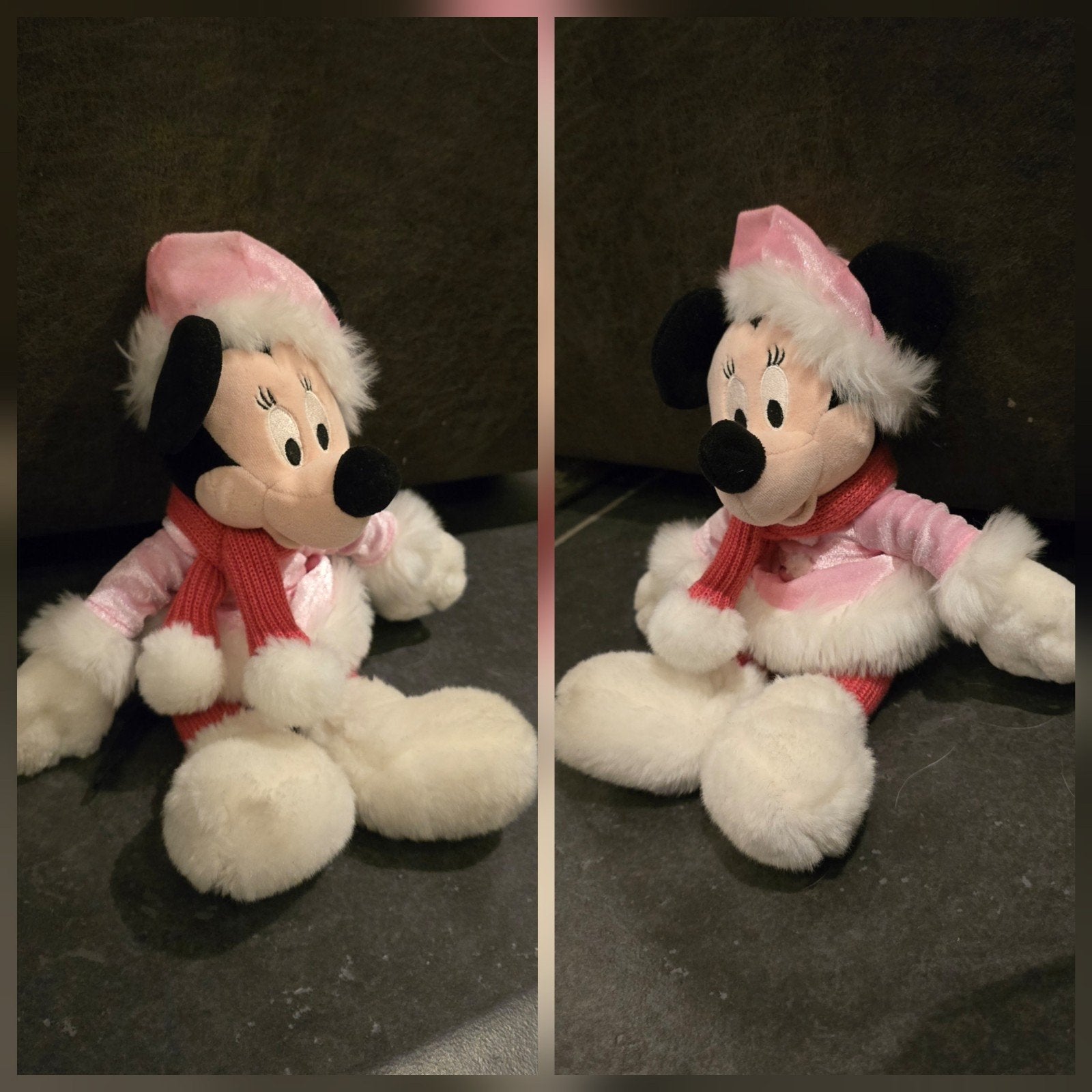 Vintage Disneyland Paris Minnie Mouse Winter Knuffel, Ophalen, Mickey Mouse, Knuffel