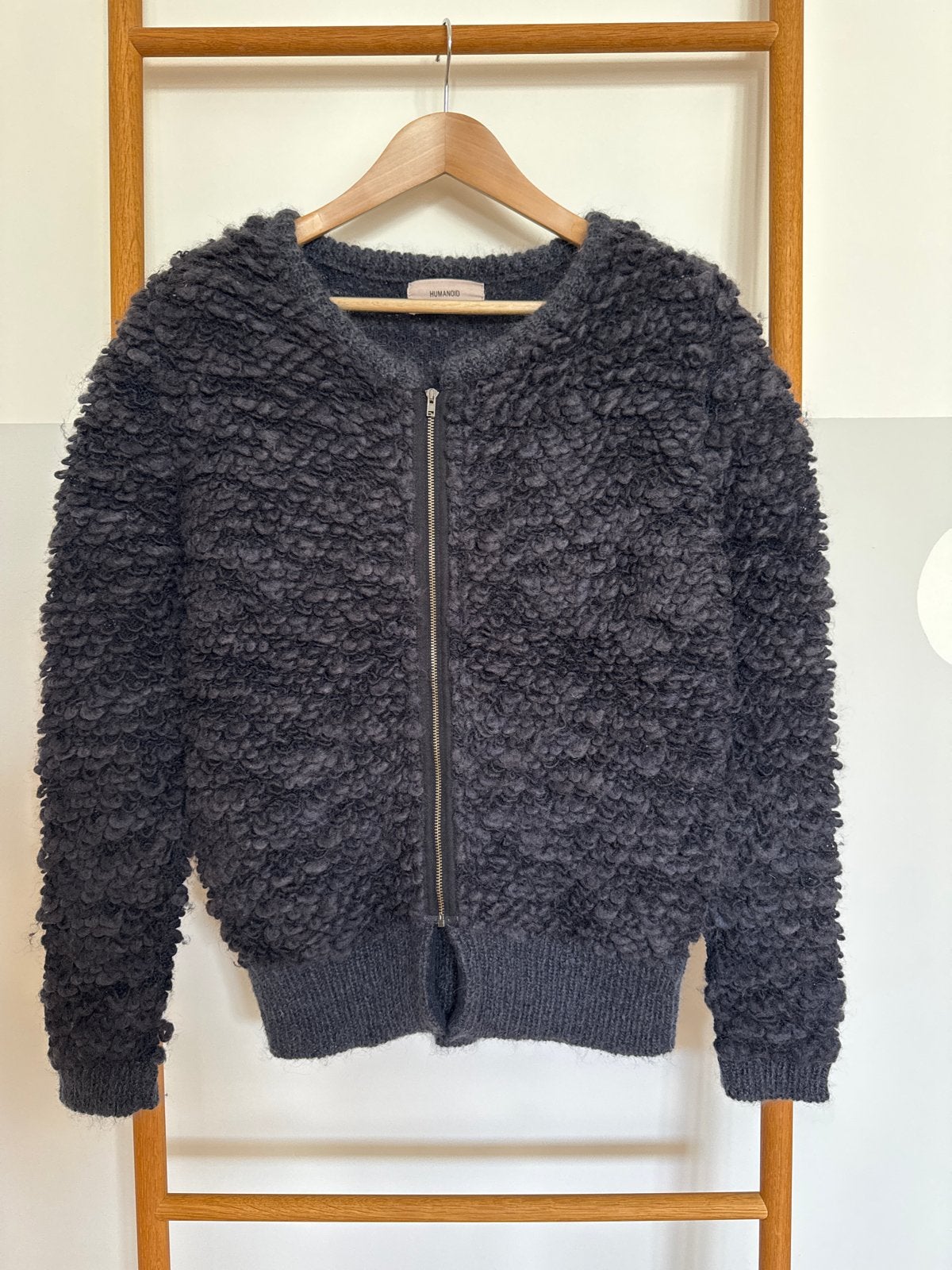 Humanoid wollen vest met rits met pluizig/teddy effect, Kleding | Dames, Ophalen of Verzenden, Zo goed als nieuw, Maat 38/40 (M)