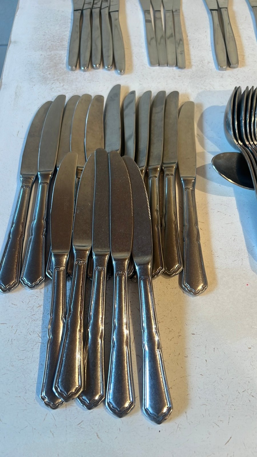 Diverse soorten tafel bestek, Ophalen, Gebruikt, Rvs of Chroom, Los bestek