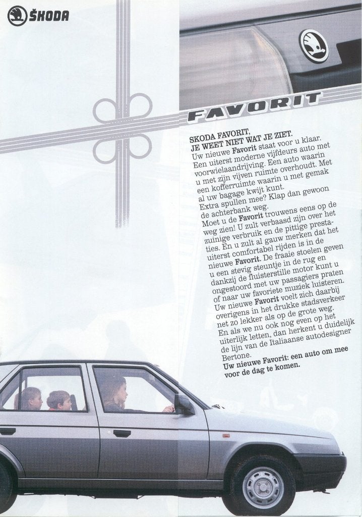Skoda Favorit (1989), Ophalen of Verzenden, Nieuw, Overige merken