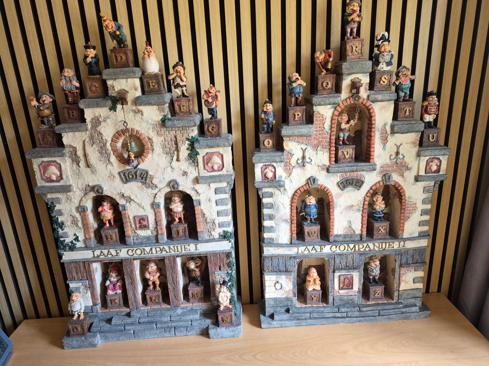 Laaf I & II huizen  Efteling laven alfabet complete serie, Ophalen, Gebruikt
