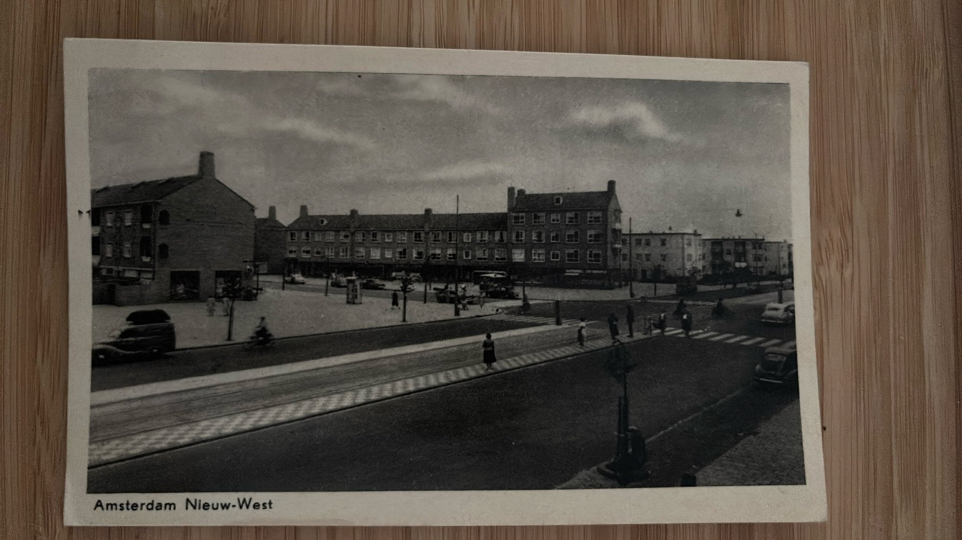 Amsterdam Nieuw West Slotermeer 1955 De Vluglaan Fockstraat, Verzamelen, Ophalen of Verzenden, 1940 tot 1960, Gelopen, Noord-Holland