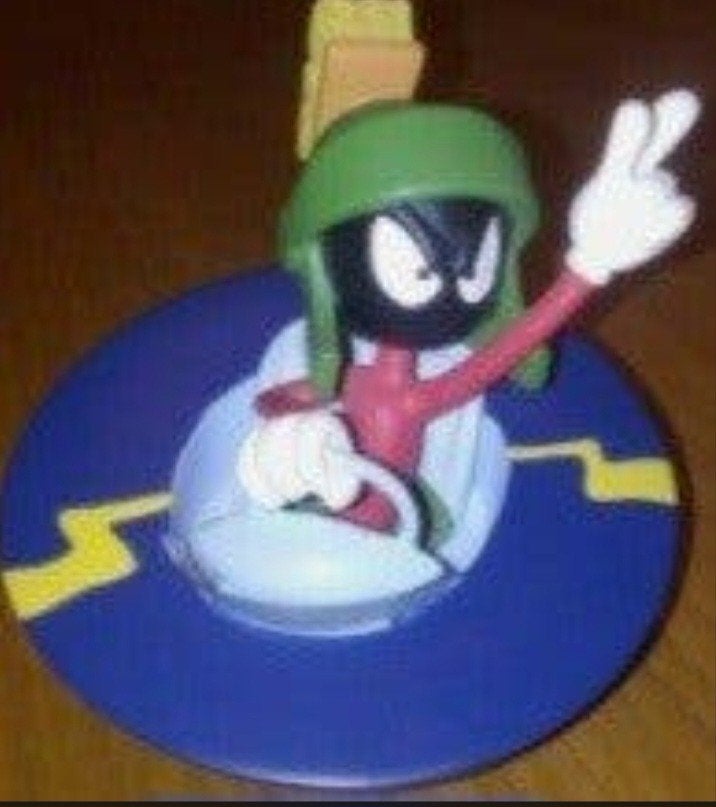Zeldzame Marvin the Martian UFO figuur - Demons Merveilles, Verzamelen, Ophalen of Verzenden