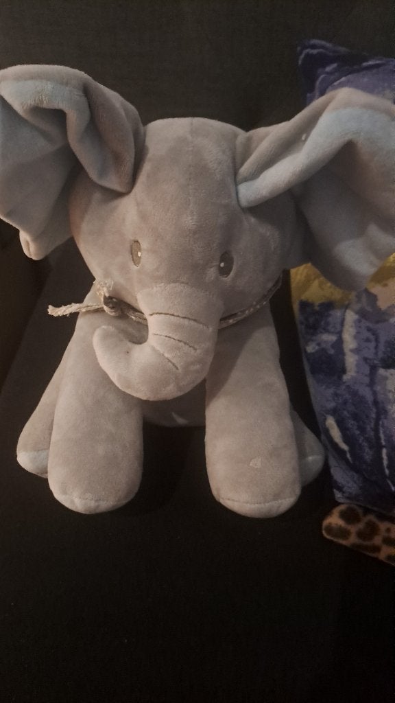 Kiekeboe olifant, Kinderen en Baby's, Speelgoed | Knuffels en Pluche, Gebruikt, Overige merken, Overige karakters, Grijs