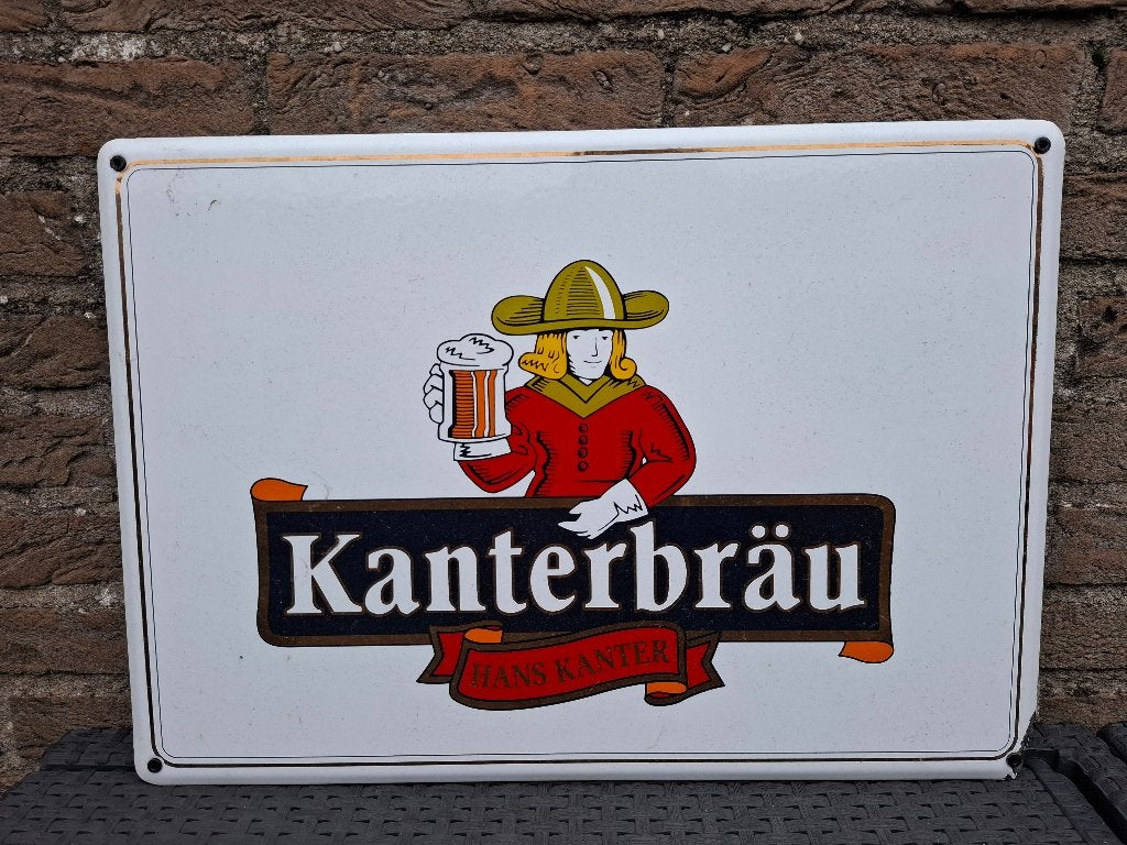 Emaillebord Kanterbrau, Ophalen of Verzenden, Nieuw, Reclamebord, Plaat of Schild, Overige merken