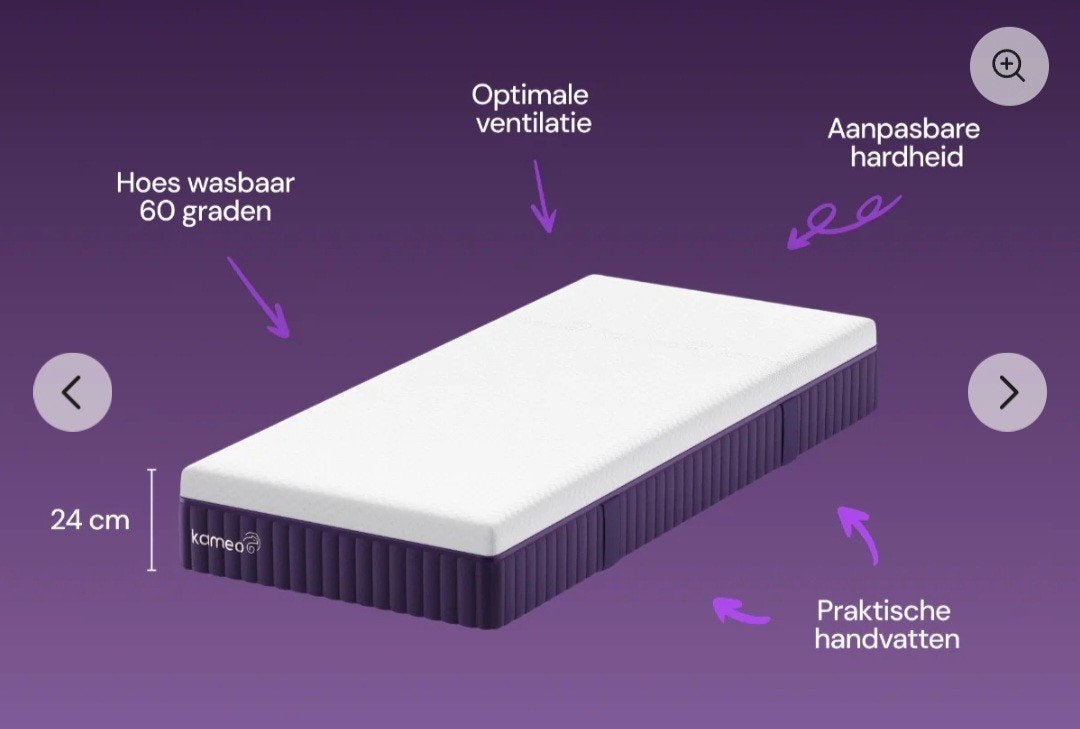 KAMEO Flex Matras 90x200, Ophalen, 90 cm, Eenpersoons, Nieuw