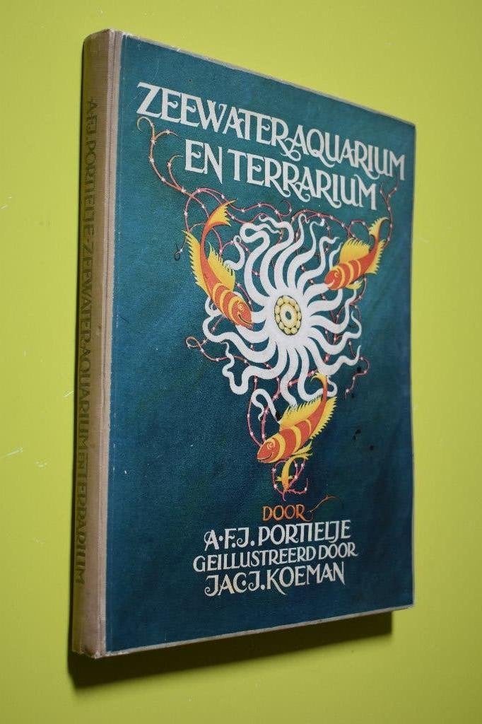 Plaatjesalbum- Zeewateraquarium & Terrarium-1930 - Compleet, Boeken, Ophalen of Verzenden, Gelezen, A.F.J. Portieltje, Plaatjesalbum