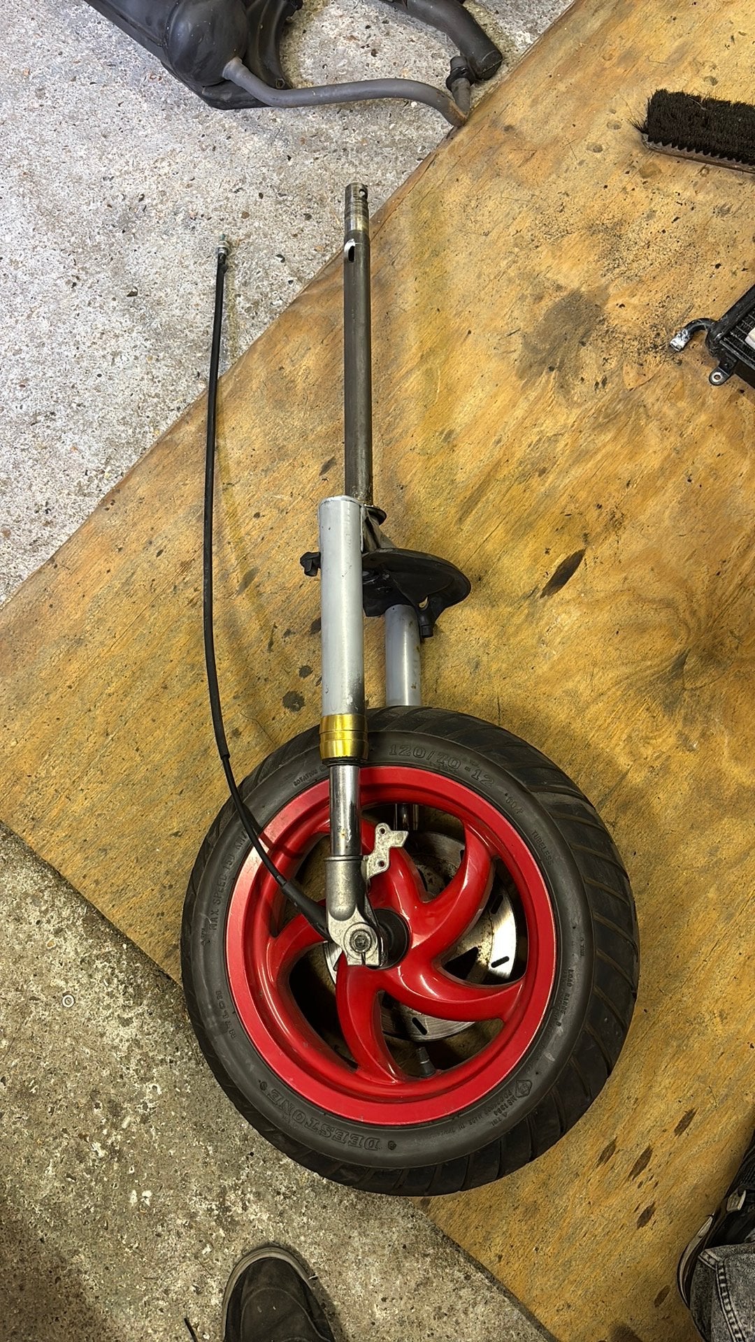 Gilera runner 125/180 goude ringen voorvork, Fietsen en Brommers, Brommeronderdelen | Scooters, Ophalen of Verzenden, Zo goed als nieuw