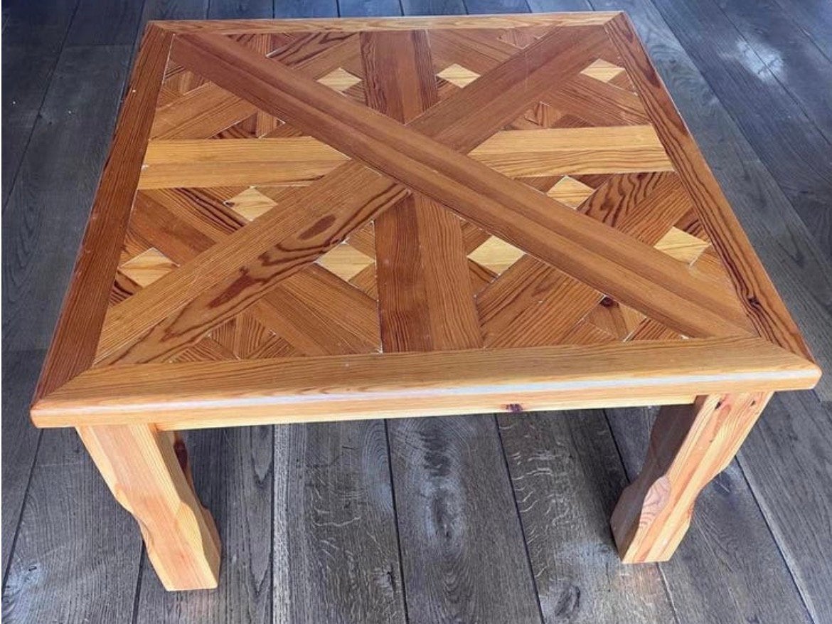 Grenen Salontafel, Ophalen