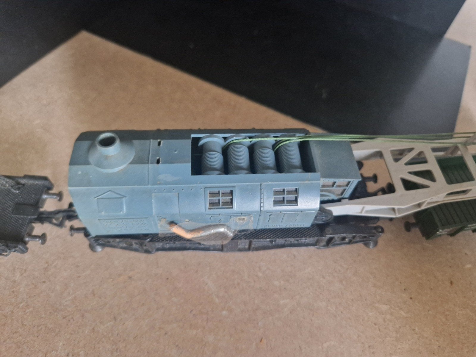 Fleischmann H0 Kraanwagen met ballastwagens, DB, Wisselstroom, Gebruikt, Wagon, Ophalen of Verzenden