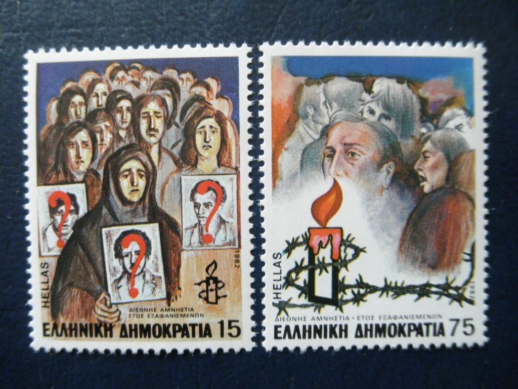 Postzegels Griekenland 1982 Amnesty Int. - cw 1,80 postfris., Postzegels en Munten, Ophalen of Verzenden, Griekenland, Postfris