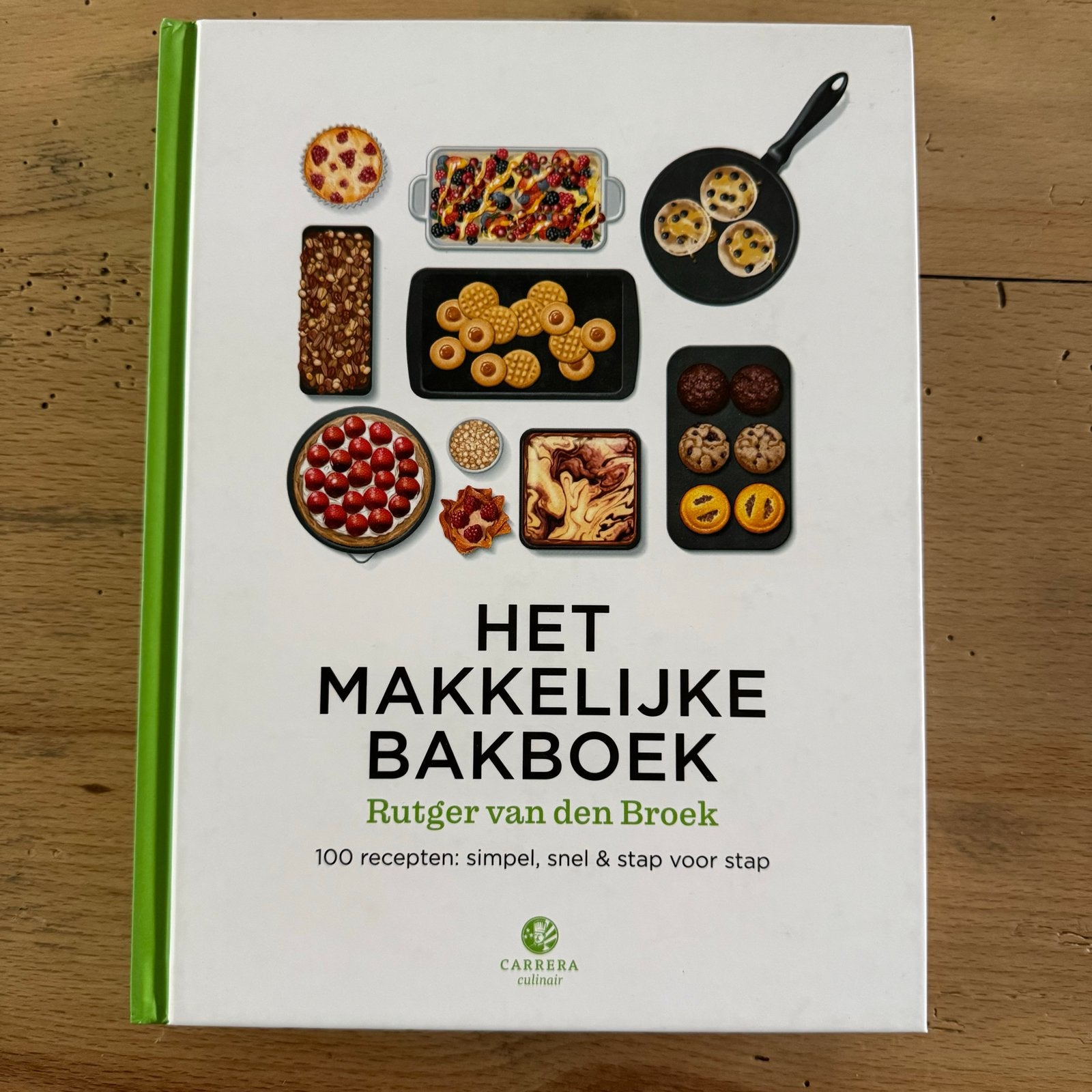 Het makkelijke bakboek - Rutger van den Broek, Verzenden, Zo goed als nieuw, Nederland en België, Taart, Gebak en Desserts