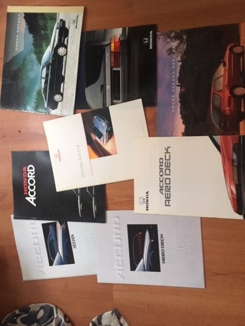 Honda Quintet Concerto Accord Legend brochure/auto folder, Ophalen of Verzenden, Honda