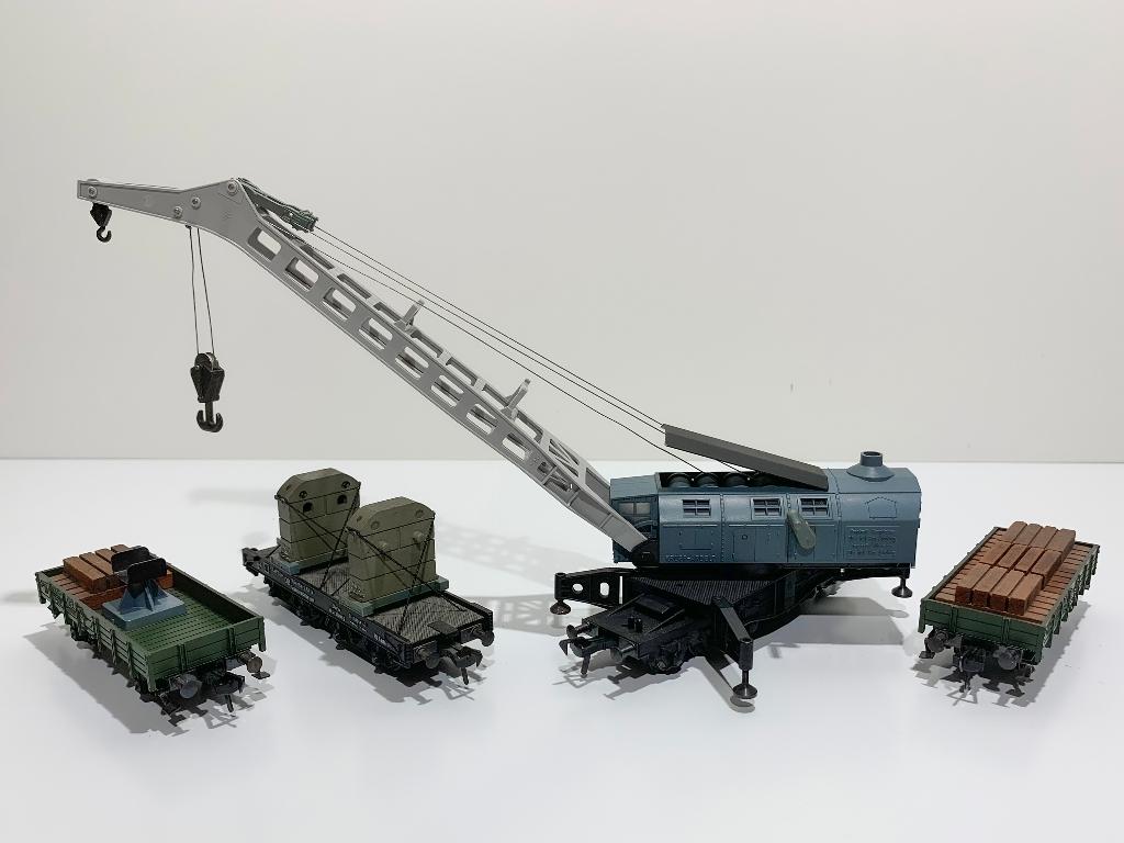 FLM: 5597 DB Krupp-Ardelt 90t kraan met 1 sleutel *H0-spoor*, Ophalen, Gebruikt, Gelijkstroom, Fleischmann