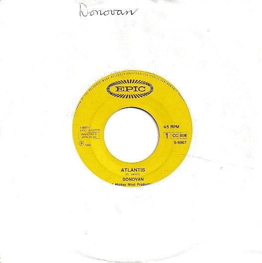 Donovan - Atlantis, Cd's en Dvd's, Vinyl Singles, Ophalen of Verzenden, Gebruikt, 7 inch, Pop
