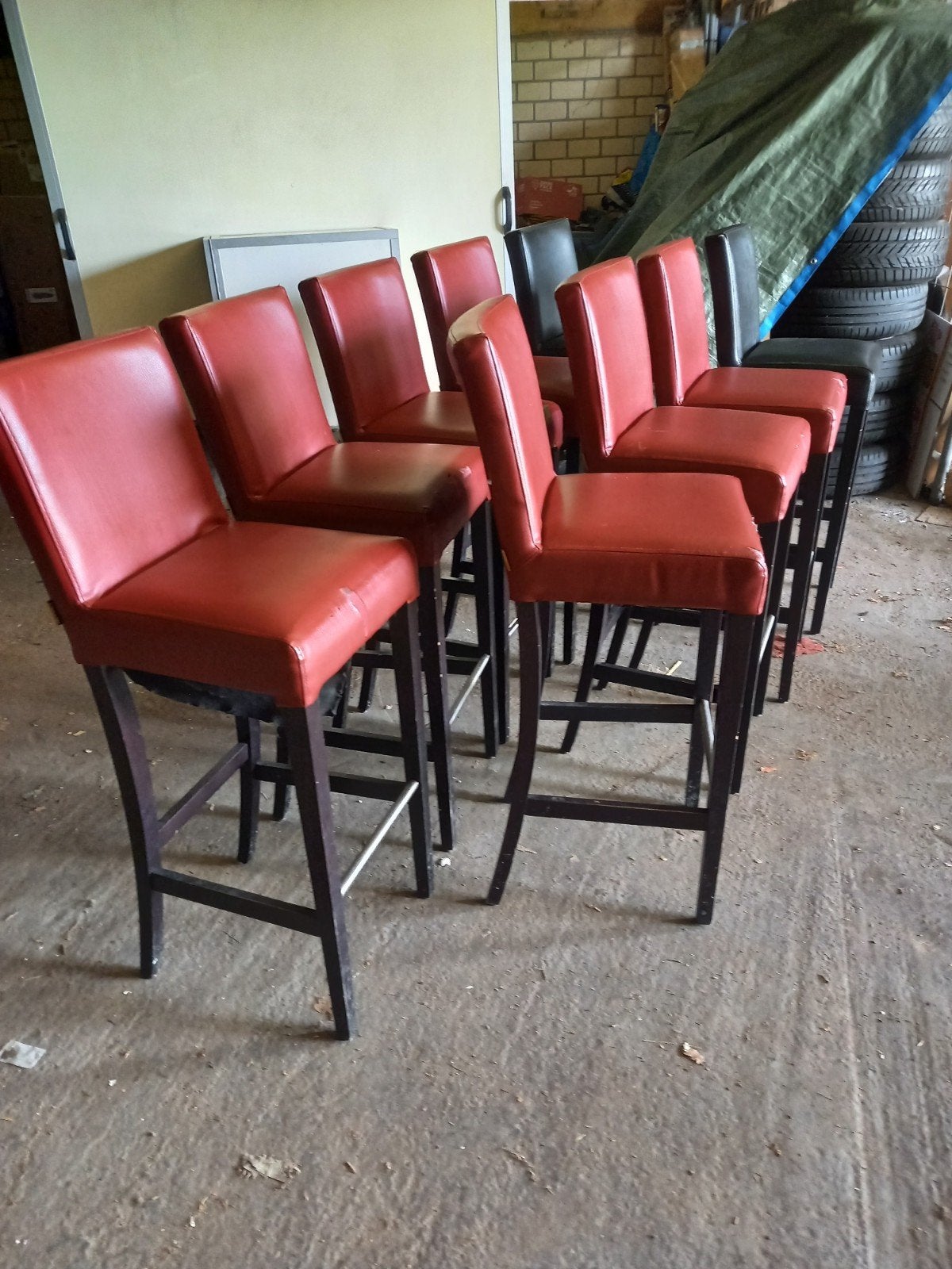 barkrukken met rugleuning, 5 krukken of meer, Ophalen, Gebruikt, 60 tot 90 cm