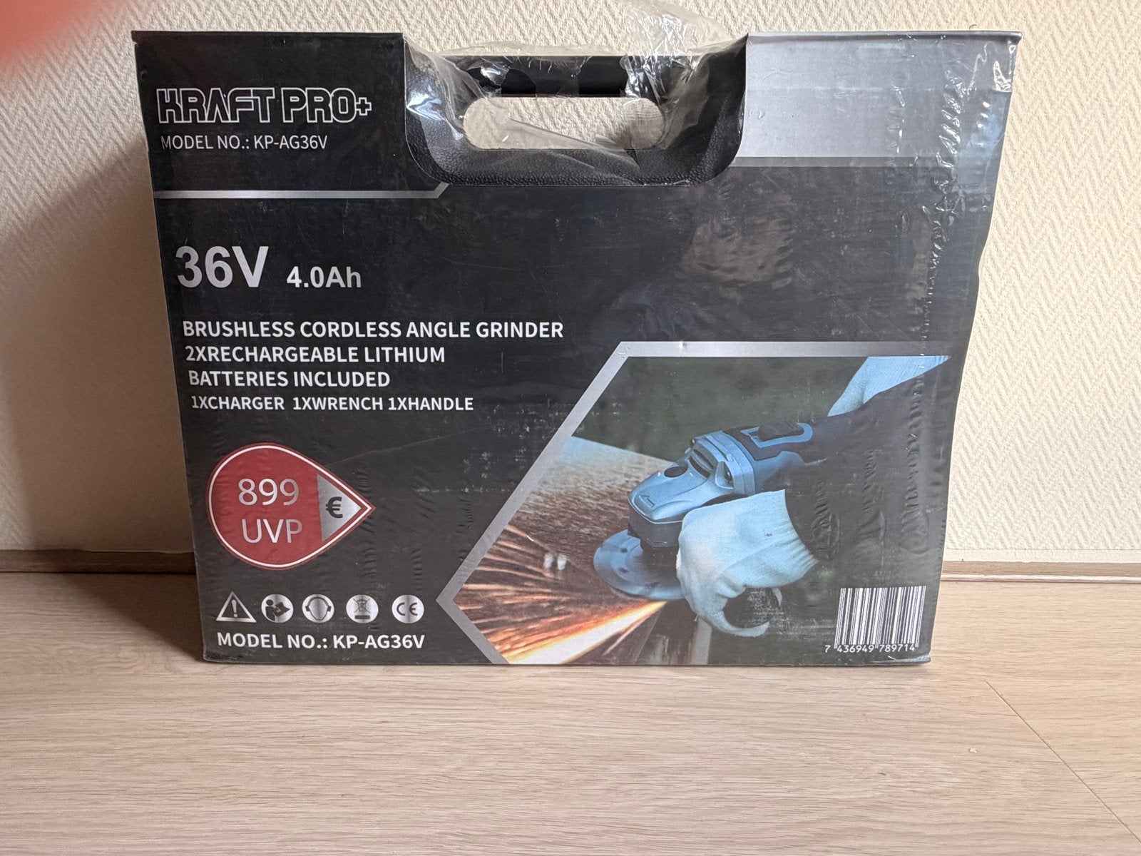 Kraft Pro+ 36V Accu Haakse Slijper met 2 Accu's, Ophalen, -, Nieuw, -