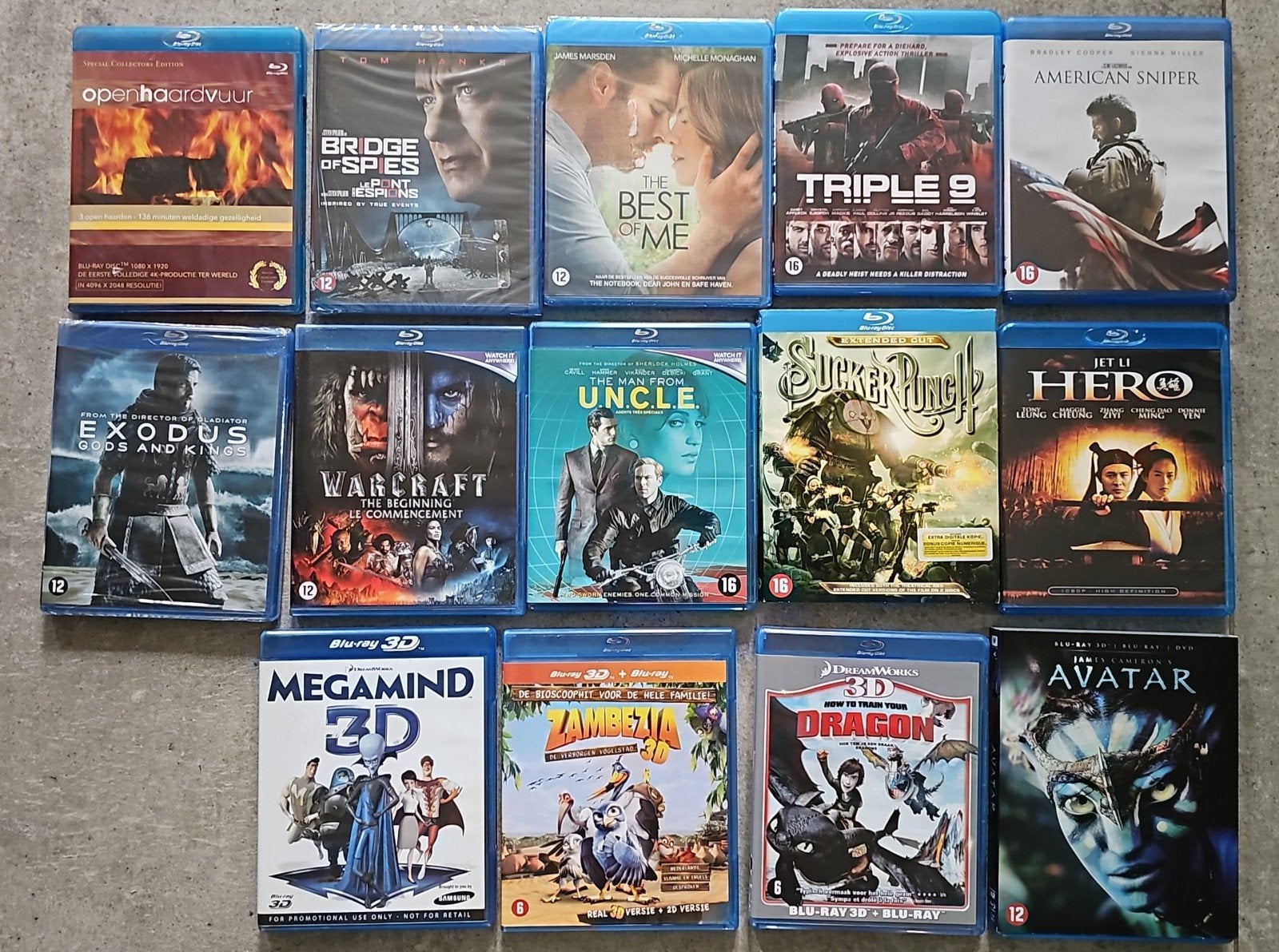 partij dvd's/bluray's, Ophalen of Verzenden, Zo goed als nieuw