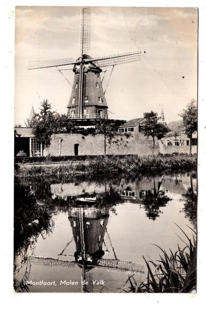 Montfoort Molen de Valk, Verzamelen, Ophalen of Verzenden, 1940 tot 1960, Gelopen, Utrecht