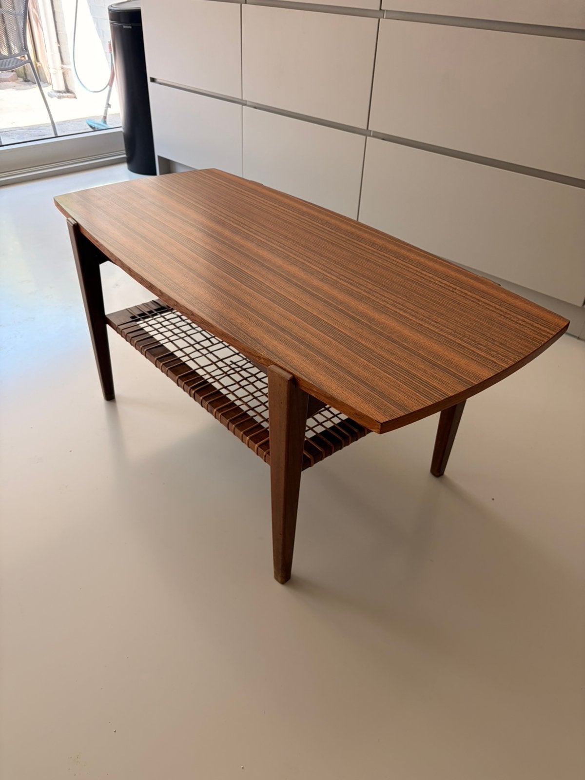 Mid-Century Modern CreaFort Teak Salontafel (jaren '60), Ophalen, Teakhout, Gebruikt, 100 tot 150 cm