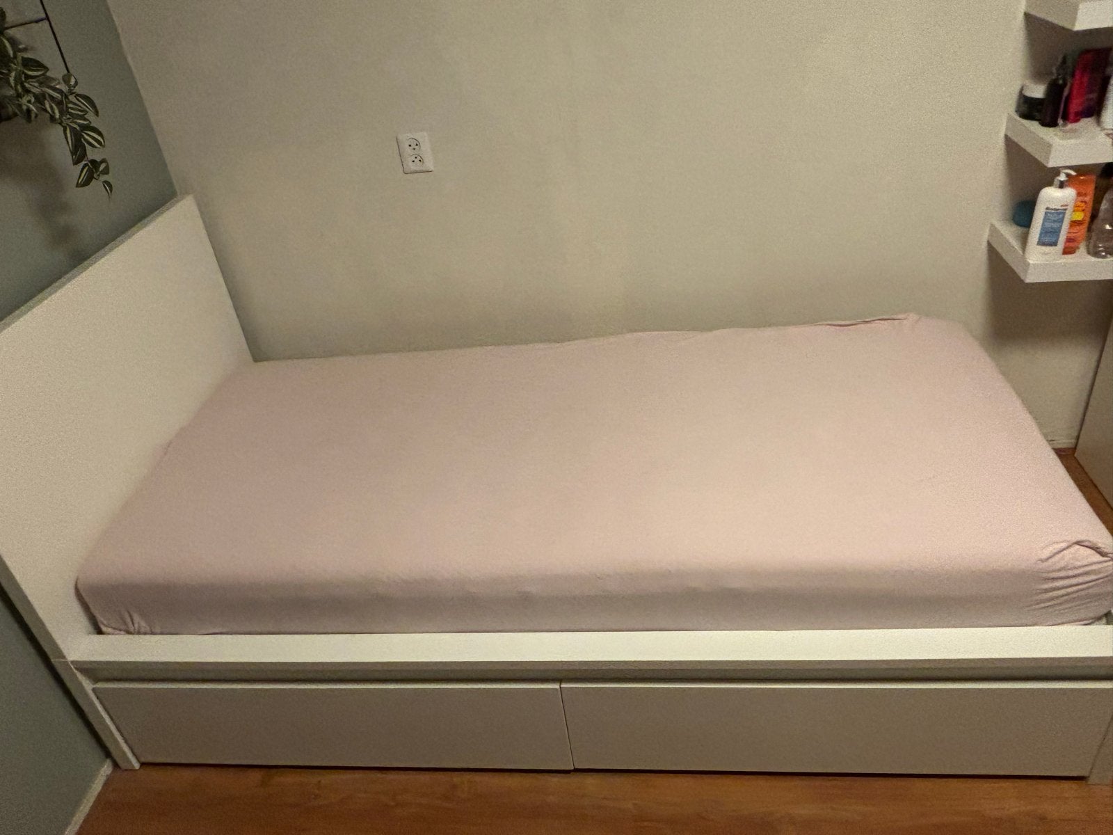 IKEA bed wit met lades (excl. matras), Ophalen, Gebruikt, Wit