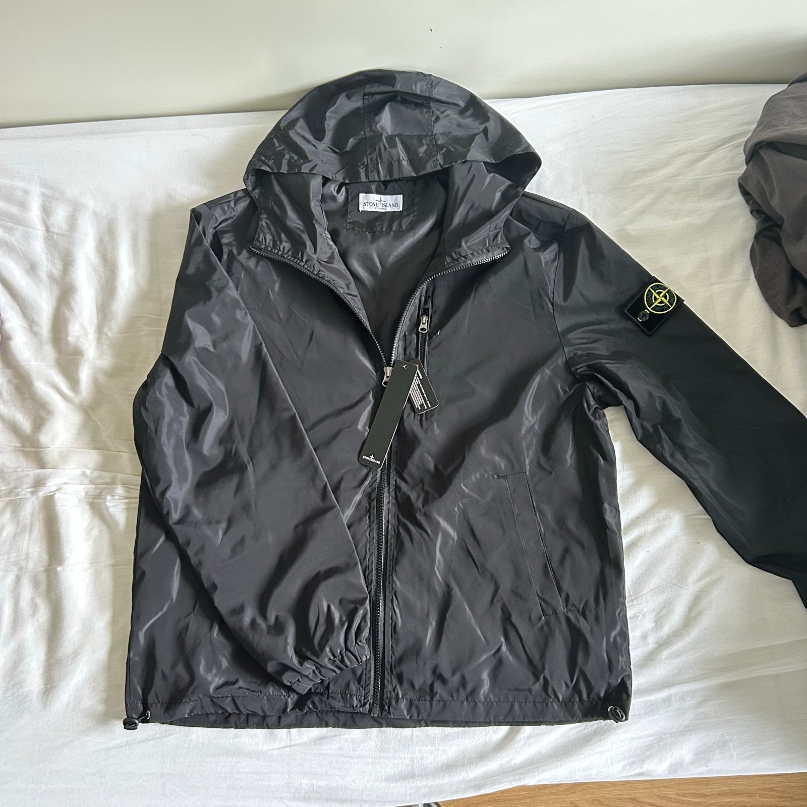 Stone Island Jas Zwart - Nieuw met labels maat M, Ophalen of Verzenden, Nieuw, Maat 48/50 (M), Zwart